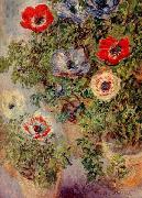 Claude Monet Still Life with Anemones oil painting on canvas